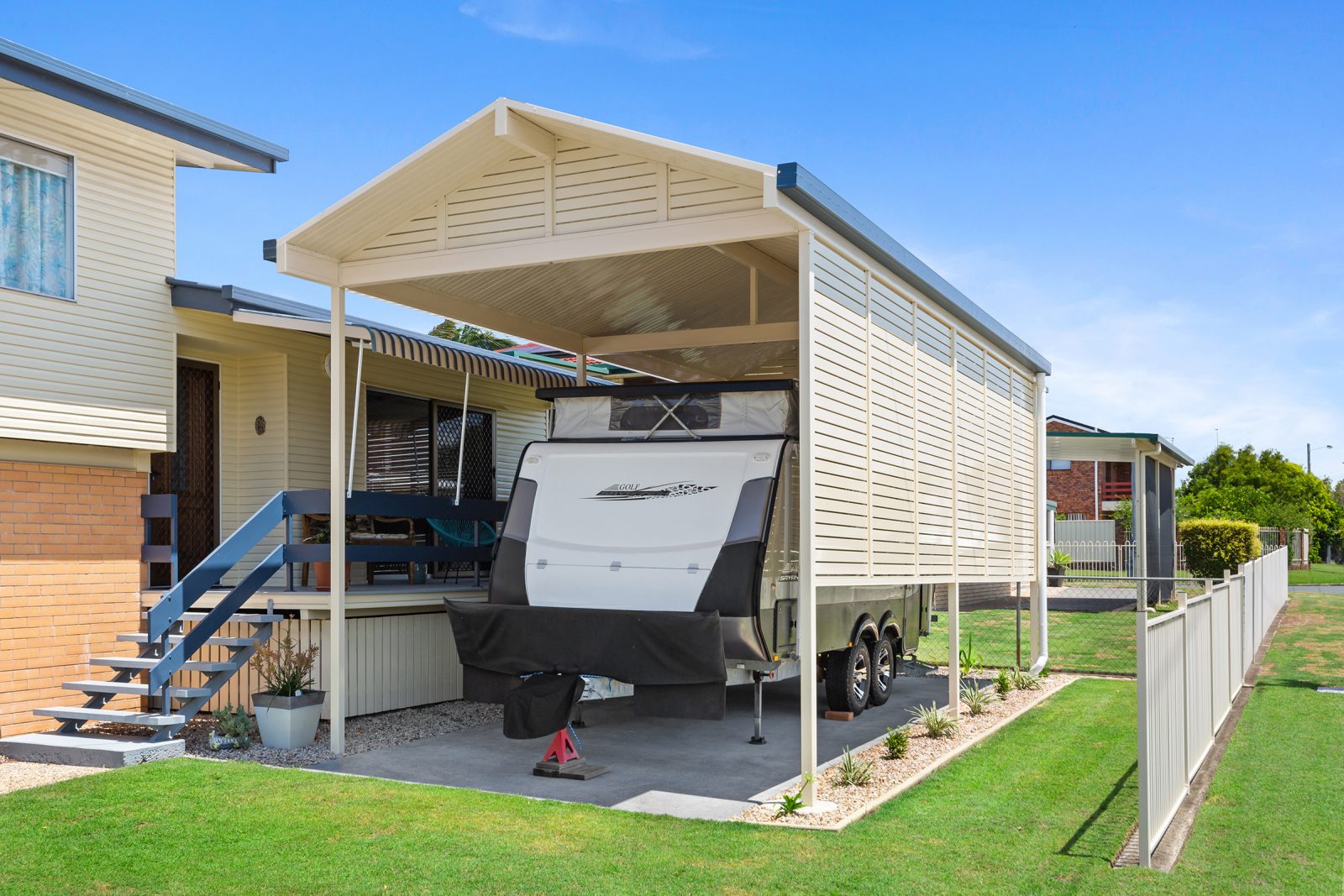 Apollo Patios Caravan Shelter Port