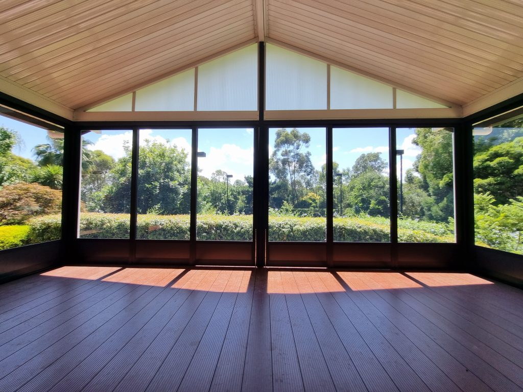 Outdoor patio area