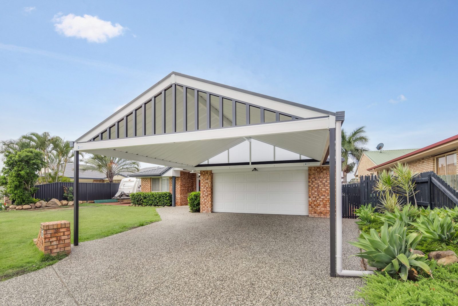 Apollo Patios Carport Gable Single Skin Roof