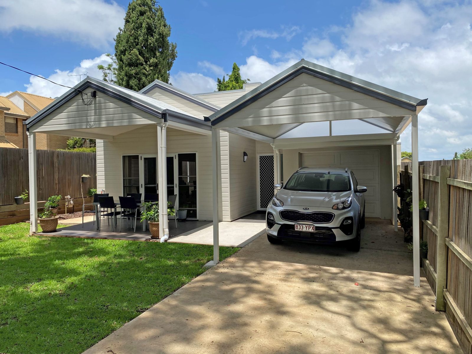 Apollo Patios Single Carport Gable Roof