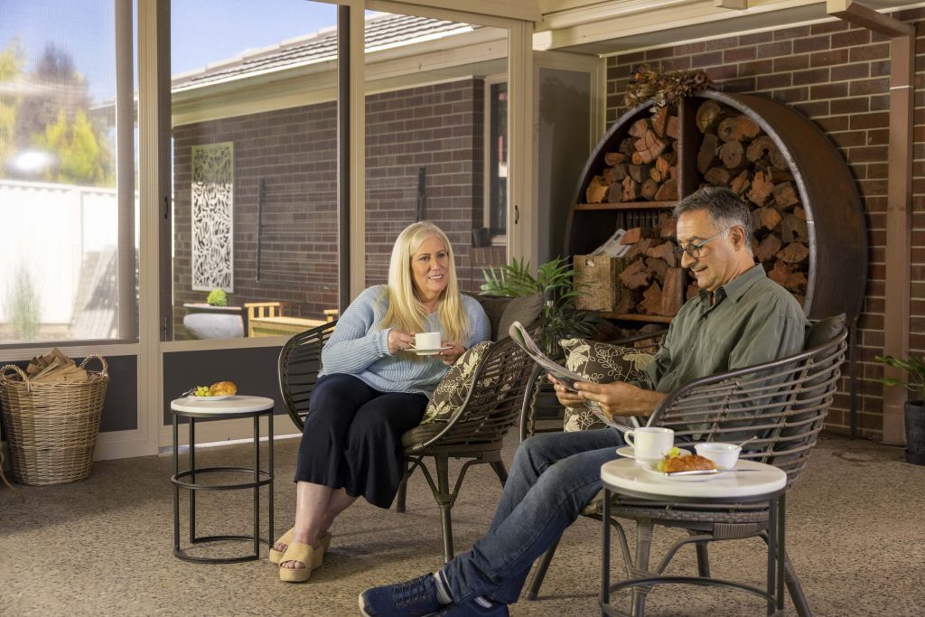 Enclosed patio space